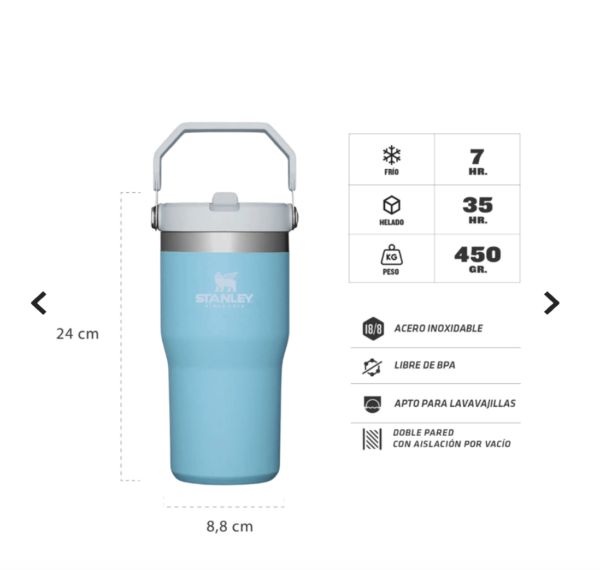 Botella Stanley Flip Straw 591 ml - Imagen 3